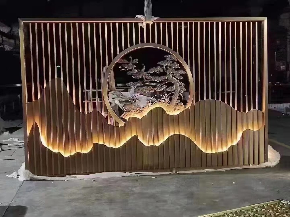 鋁屏風(fēng)，鋁窗花，鋁花格，鋁隔斷